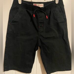 Levi's Black Slim Shorts with Red Accents size 14/16